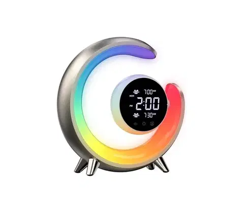 Predlžovacie káble  08981L- LED RGBW stmievateľná stolná lampa s budíkom PEACOCK LED/20W/5V US 08981L