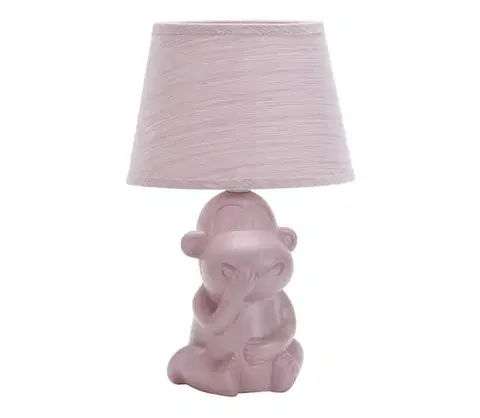 Lampy ONLI - Stolná lampa MONKEY 1xE14/6W/230V ružová 066/LR