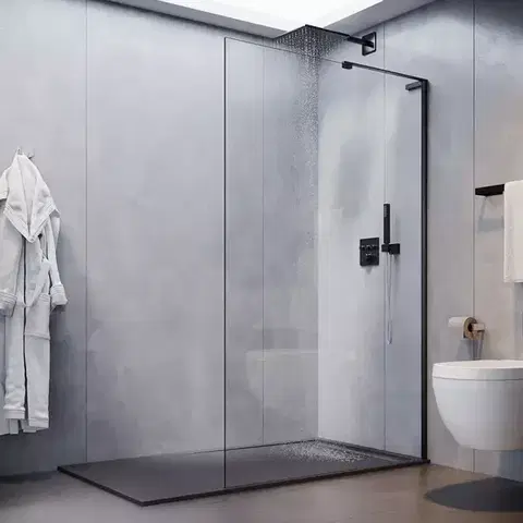 Sprchy WALK-IN Sprchová stena Walk-In Pik 100x195 black