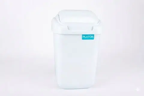 Odpadkové koše Kinekus Kôš na odpad preklápací 15L, plastový, STANDARD, biely