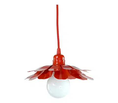 Svietidlá Bohemia-Design - Luster na lanku 1xE27/60W/230V červený LSE-CE9