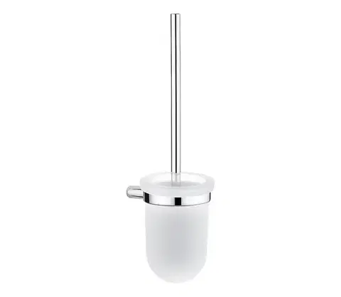 Svietidlá NIMCO BR 11094WN-26 - Nástenná WC štetka BORMO matné sklo/lesklý chróm BR 11094WN-26