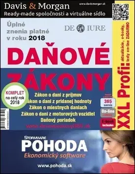 Dane, účtovníctvo Daňové zákony 2018