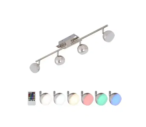 Svietidlá Briloner 2040-042 - LED RGB Stmievateľné svietidlo BAFFLE 4xLED/3,3W/230V + DO 2040-042