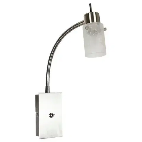 Nástenné svetlá Nástenná lampa, nástenné svietidlo, lampa na rameno, 1X40W, G9, matný nikel, ĽADOVÉ KRÁĽOVSTVO