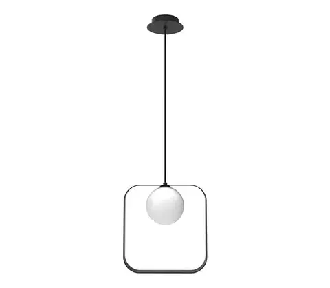 Svietidlá  Luster na lanku TULA 1xG9/28W/230V hranatý čierna 50101074