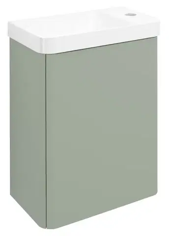 Kúpeľňový nábytok SAPHO - ZORBA umývadlová skrinka 39x50x21,5cm, verde LT113-4444