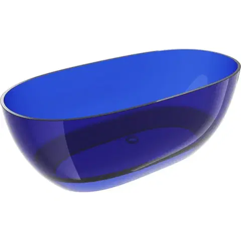 Vane MEXEN - Pure sapphire voľne stojaca vaňa transparentna 170 x 80, korok chróm 58071708016
