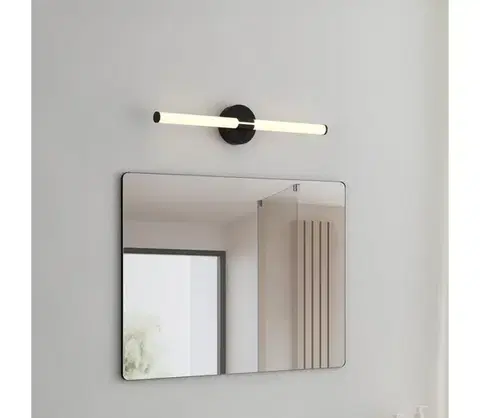 Svietidlá Eglo 901853 - LED kúpeľňové osvetlenie zrkadla RAMOLA LED/11W/230V 60cm IP44 čierne 901853