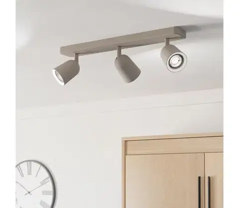 Svietidlá Eglo 902345 - Bodové svietidlo CAMALDOLI 3xGU10/10W/230V béžové 902345