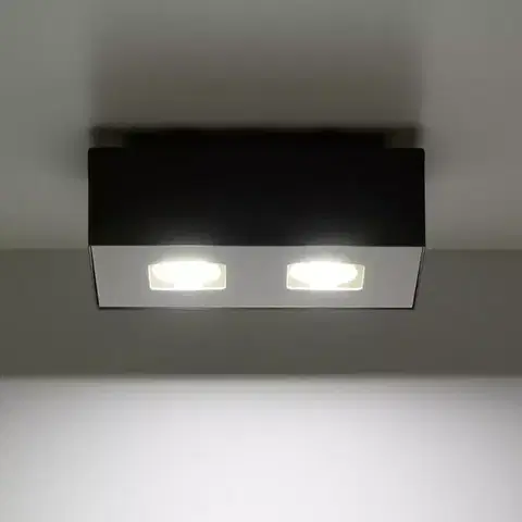 Vnútorné osvetlenie Stropná Lampa Atlanta 2 BLACK A-071
