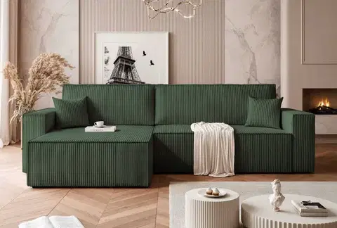 Rohové sedacie súpravy Elvisia Rozkladacia sedacia súprava PARIS XL | univerzálna Farba: Poso 14