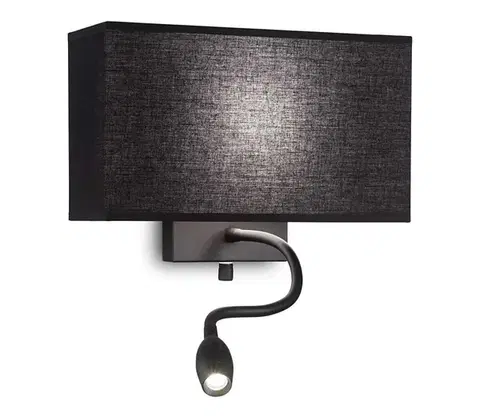 Svietidlá Ideal Lux - LED Flexibilné svietidlo HOTEL 1xE27/60W/230V + LED/1,5W/230V 215709