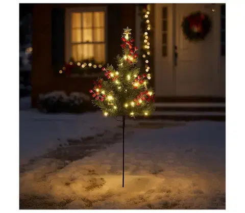 Vianočné dekorácie  Vianočná LED dekorácia LED/1W/230V 75 cm IP44 zelená ML2407