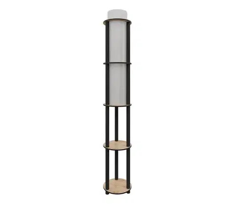 Lampy  Stojacia lampa s poličkami NOTO 1xE27/40W/230V béžová/čierna 666PTR1114