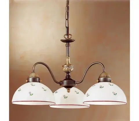 Svietidlá Kolarz 731.83.69 - Luster na reťazi NONNA 3xE27/75W/230V červená 731.83.69