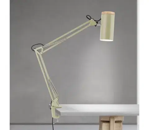 Lampy Orion - Stolná lampa s klipom GILI 1xE27/40W/230V zelená LA 4-1236 lichtgrün