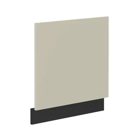 Kuchynské dolné skrinky KONDELA Araka ZM dvierka na umývačku 57x59,6 cm kašmír / čierna
