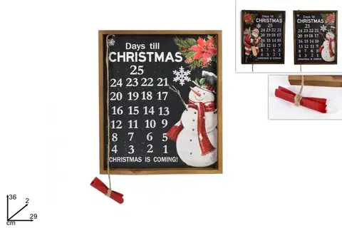 Vianočné dekorácie MAKRO - Kalendár adventný rôzne druhy