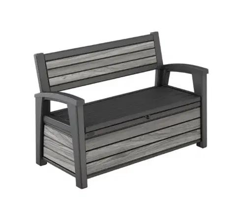 Záhradný nábytok KETER Záhradná lavica BENCH | sivá