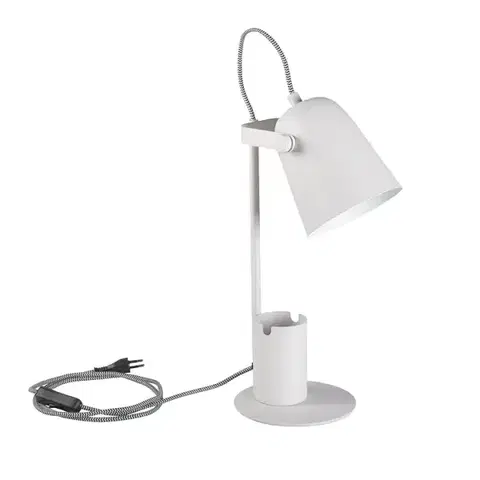Lampy do obývačky Stolová lampa RAIBO 36281 E27 WHITE LB1