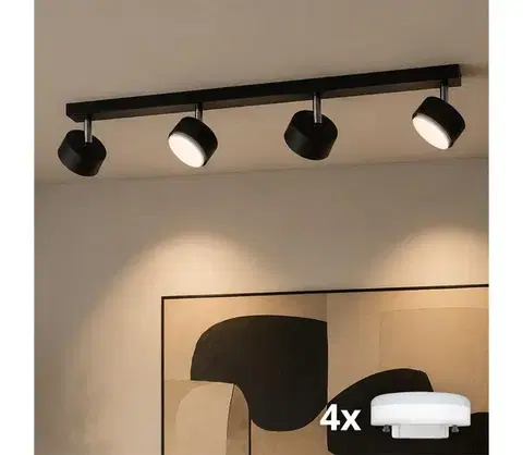 Svietidlá BRILAGI - LED bodové svietidlo MONO 4xGX53/30W/230V čierna 89-012B
