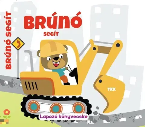 Leporelá, krabičky, puzzle knihy Brúnó segít - Lapozó könyvecske