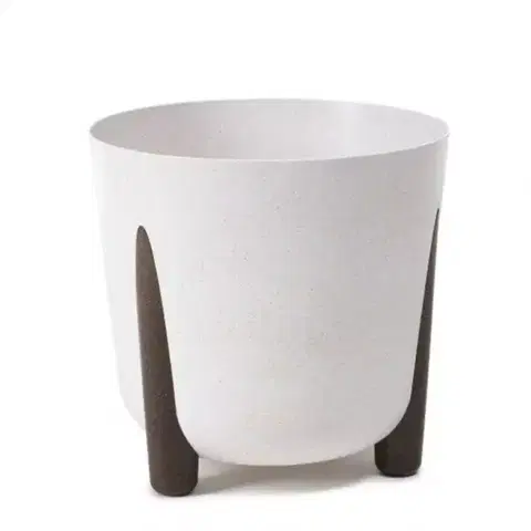 Záhrada Kvetináč Frida 26 Eco wood biela