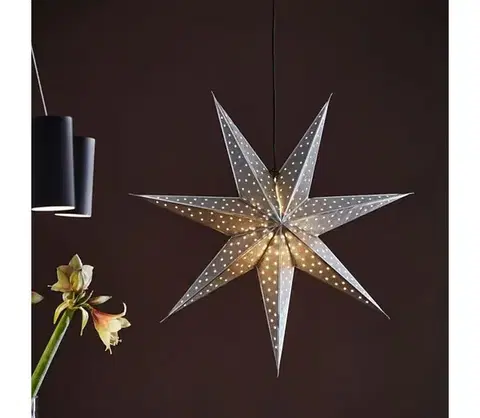 Vianočné dekorácie Markslöjd 705788 - Vianočná dekorácia GLITTER 1xE14/25W/230V pr. 75 cm strieborná 705788