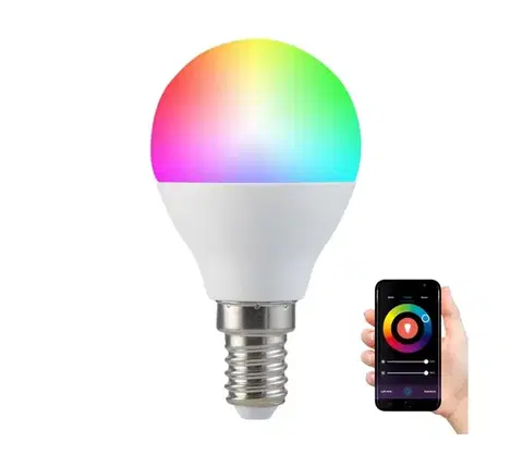 LED osvetlenie  RGBW LED Stmievateľná žiarovka G45 E14/5,5W/230V 2700-6500K Wi-Fi Tuya 313799