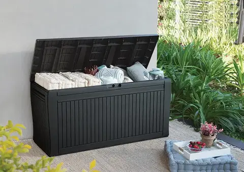 Záhradné úložné boxy Záhradný úložný box COMFY (PATIO) 270L Keter