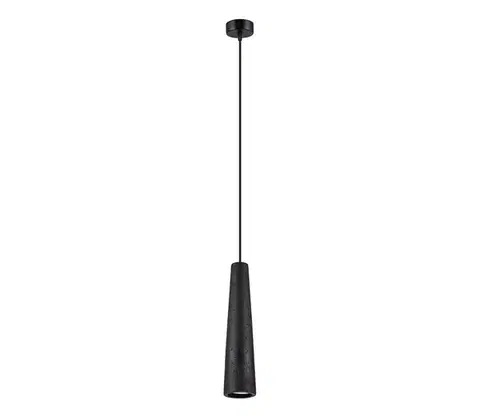 Svietidlá  SL.1355 - Luster na lanku ELECTRA 1xGU10/10W/230V betón/čierna SL.1355