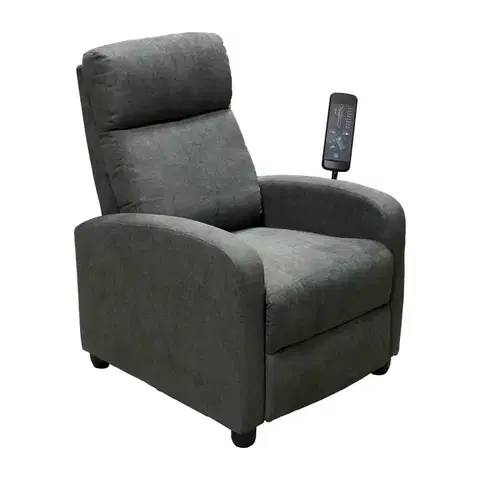 Relaxačné kreslá Masážne kreslo DELUXE sivé