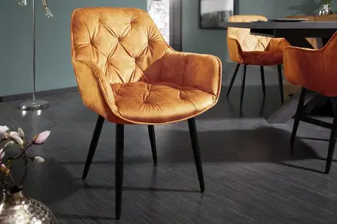 Stoličky Chesterfield jedálenské kreslo 2 ks MEDON Dekorhome