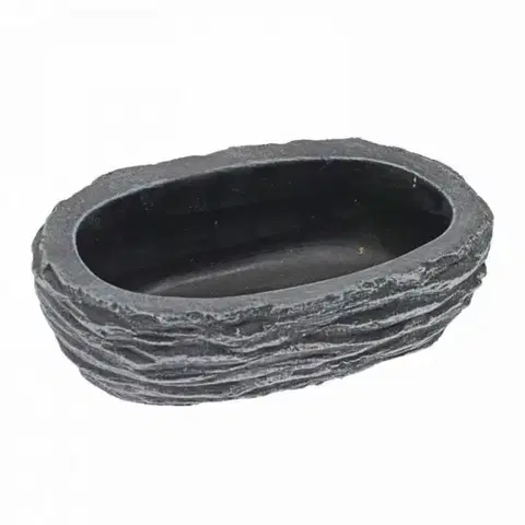 Kvetináče a truhlíky Kinekus Dekorácia oválna, tmavo-sivá, obal na kvet, 25cm