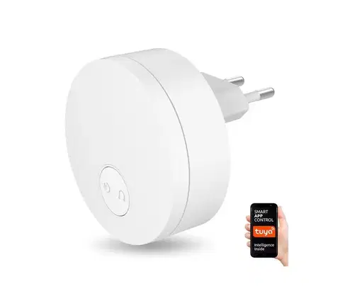 LED osvetlenie  NEO 07779L-Bezdrôtový zvonček do zásuvky - vnútorná jednotka 230V Wi-Fi biela 07779L