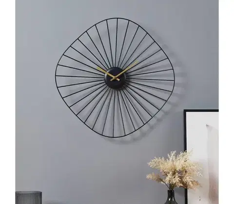 Predlžovacie káble Eglo 425513 - Nástenné hodiny MATSUMOTO 1xAA 50x50 cm čierna 425513