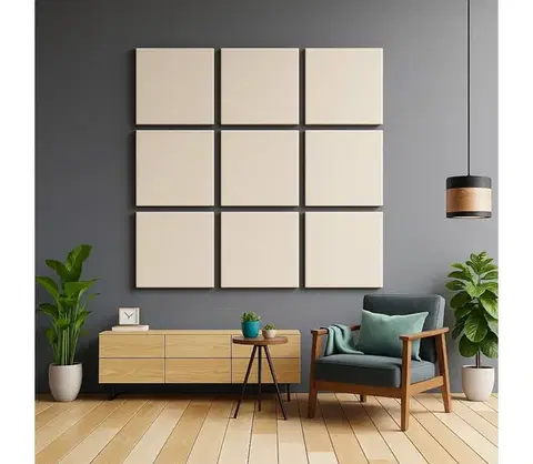 Obrazy Pyrotek Akustický panel SILENCE 58x58 cm krémový 17075-AP-001