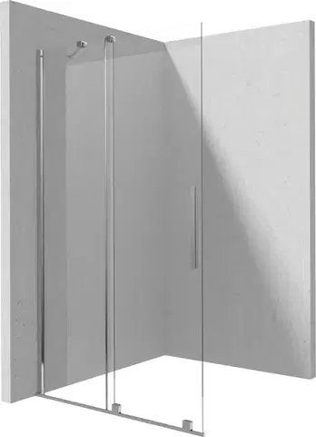 Sprchovacie kúty DEANTE - Prizma krátka ku kolmej stene/dlhá k paralelnej stene sprchová stena, walk-in, 80 cm - posuvná; KTJ_038R