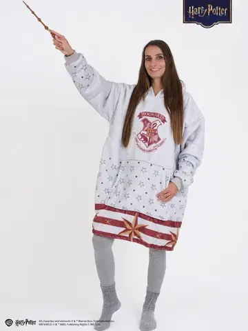 Dámske mikiny MKLozkoviny.sk Baránková mikina Harry Potter - Bradavice - šedá veľkosť M