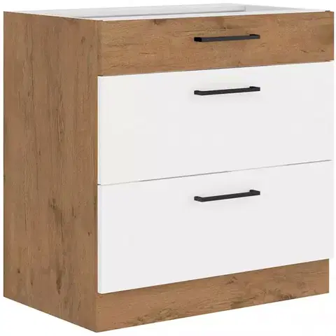 Kuchynské skrinky stojace Skrinka do kuchyne Vigo Biela HG 80D 3S BB