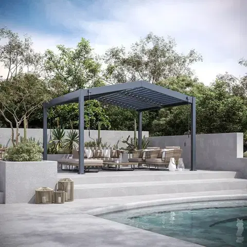 Bioklimatické pergoly Bioklimatická pergola APEX 3,6x4 m Rojaplast