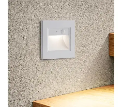LED osvetlenie BRILAGI - LED schodiskové svietidlo so senzorom STEP LIGHT LED/1,5W/230V IP44 biele BRI841