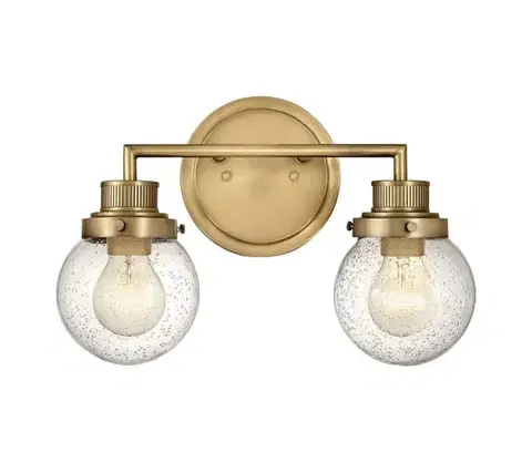 Svietidlá Elstead Quintiesse QN-POPPY2-HB-BATH - Kúpeľňové nástenné svietidlo POPPY 2xE27/60W/230V IP44 zlatá QN-POPPY2-HB-BATH