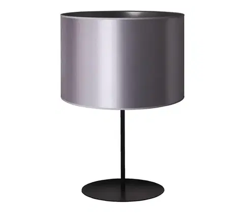 Lampy  - Stolná lampa CANNES 1xE14/15W/230V pr. 20 cm strieborná/čierna 603034