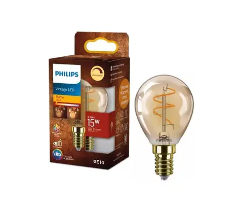 LED osvetlenie LED Stmievateľná žiarovka VINTAGE Philips P45 E14/2,7W/230V 1800K 872110304891200