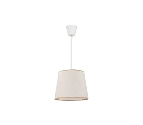 Svietidlá  - Luster na lanku SOLO 1xE27/40W/230V svetlo pr. 24 cm béžová 7195