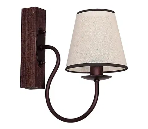 Svietidlá  Nástenné svietidlo CARIN 1xE14/60W/230V tmavá 8692