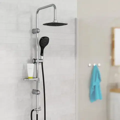 Kúpeľňové batérie Eisl Eisl - Sprchový set bez batérie SHOWER DREAM, chróm / čierna DXLD60088CS DXLD60088CS