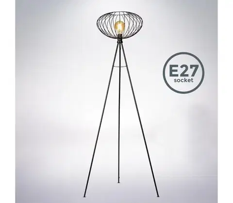 Lampy B.K. Licht 1470 - Stojacia lampa RETRO 1xE27/40W/230V 1470